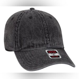 Otto 6-panel relaxed fit grey denim dad hat - nwt adjustable back